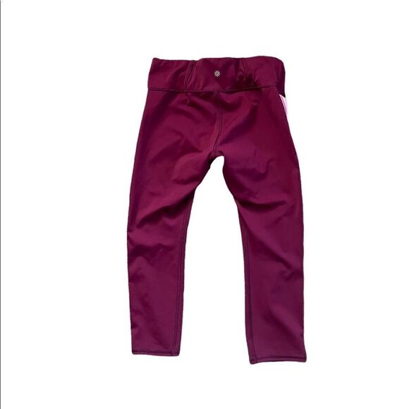 ATHLETA Contender Side Stripe Capri in PowerLift Beach Plum Size Small - Picture 1 of 7